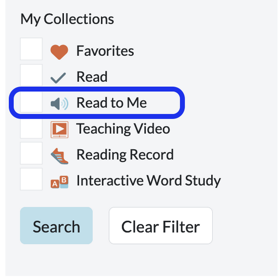 ReadToMe Filter