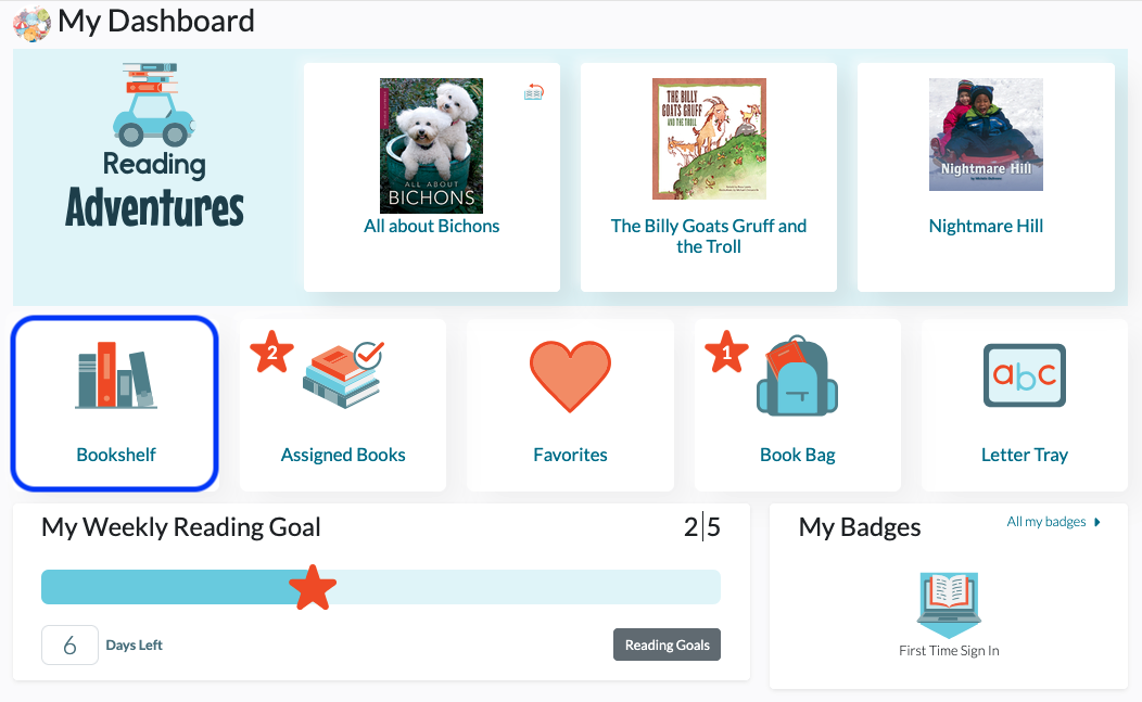 Student Dash - Bookshelf