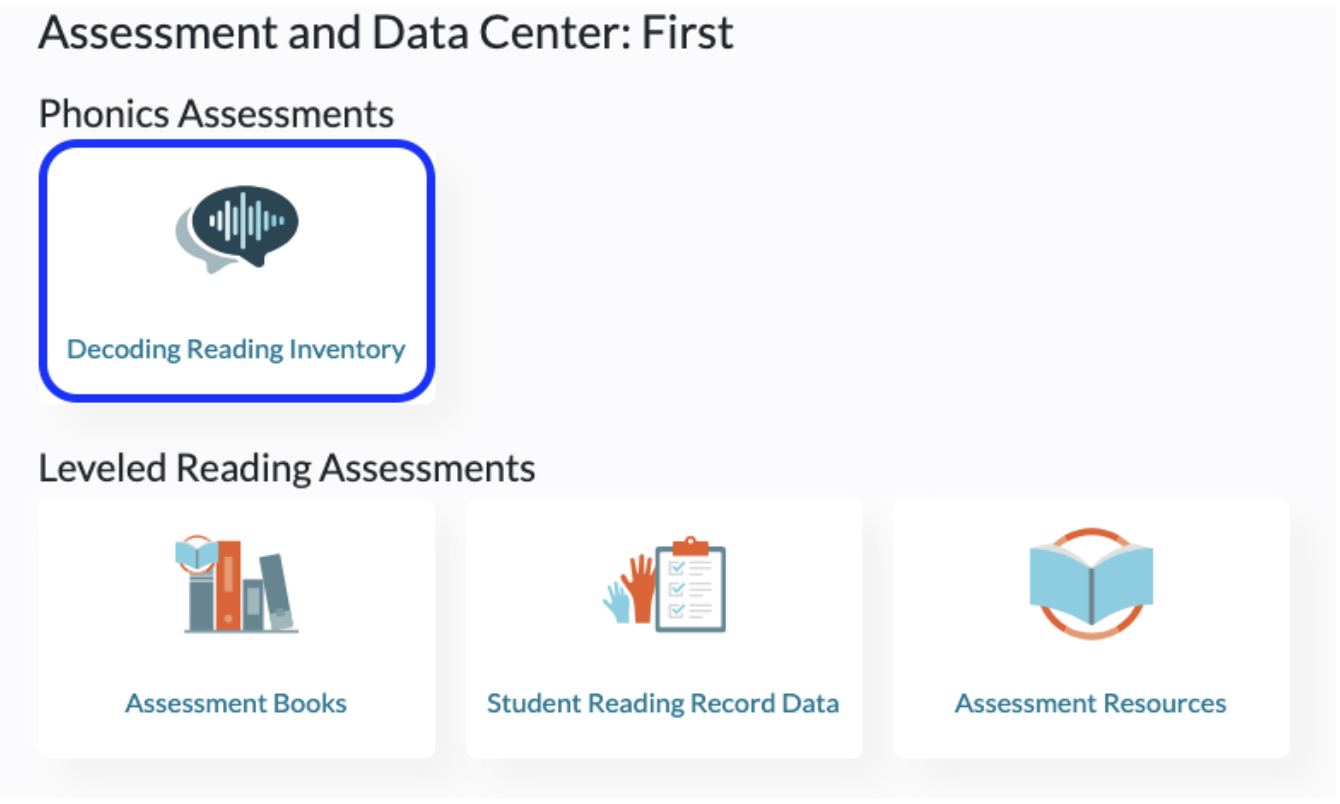 Assessment - Decoding Reading Inventory