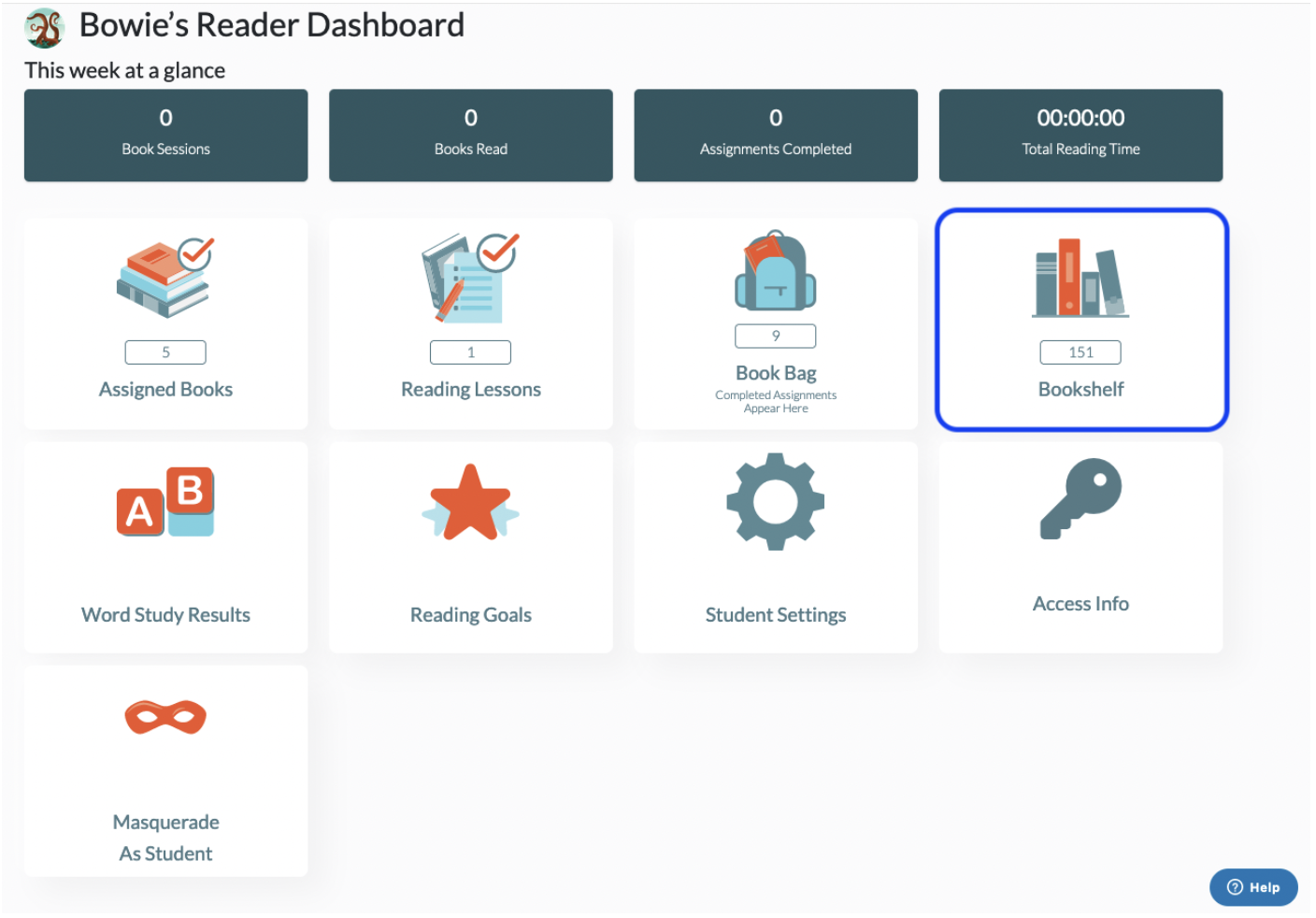 Student Dash - Bookshelf