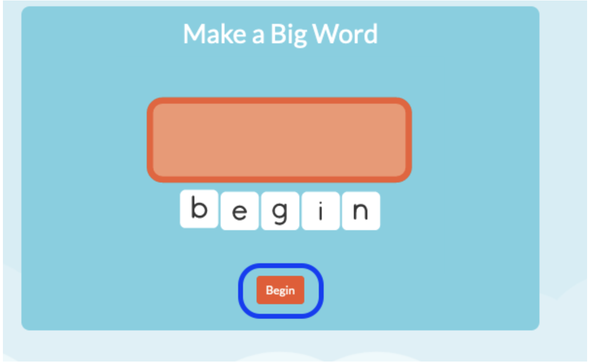 Make a big word - begin.png