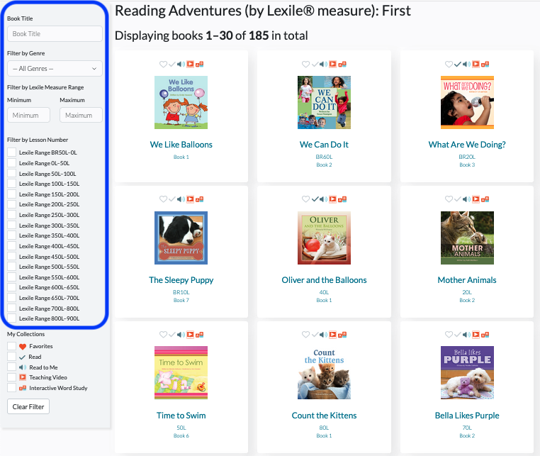 RA by Lexile measure bookshelf - filters.png