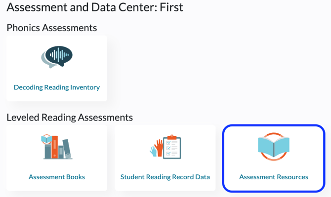 assessment and data - resources